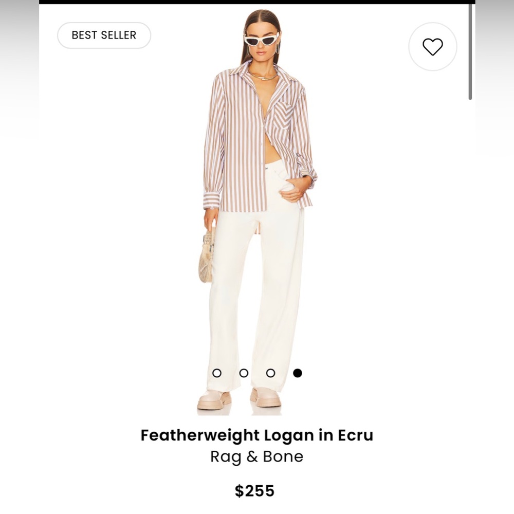 Rag and Bone, NWT, Logan Mid-Rise Wide-Leg Jeans